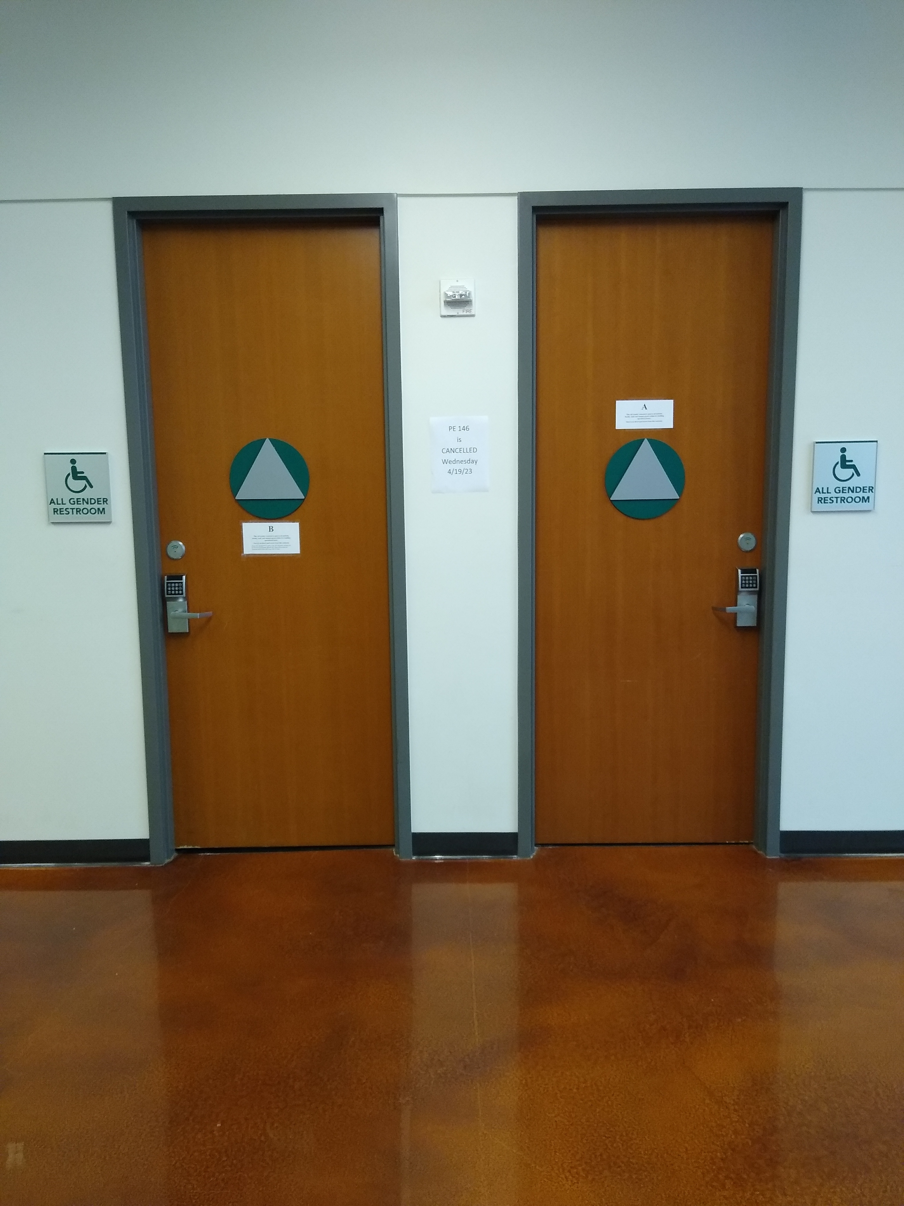 A picture of Kinesiology and Athletics's First Floor Restroom
